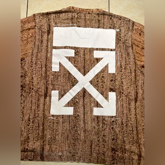 OFF White Real Camo Diagonals Tee | Size M FITS A XL Virgil Arrows - Picture 11 of 12